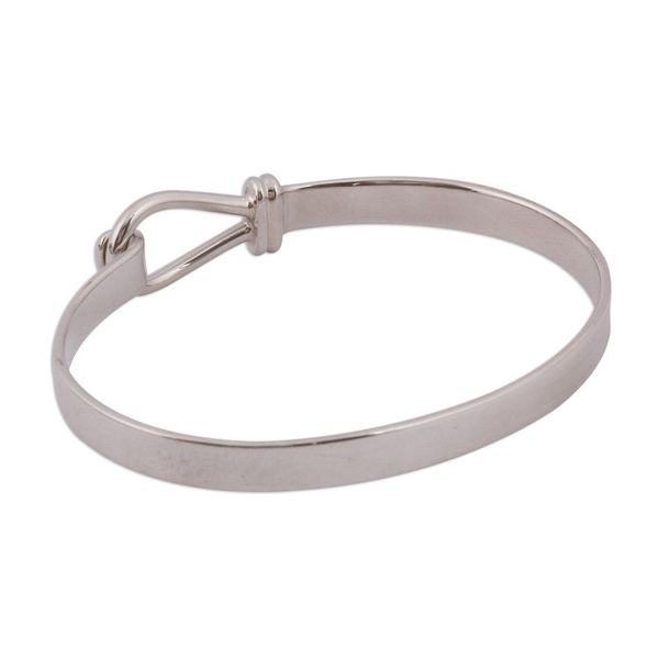 Alternate image for High-Polish Sterling Silver Bangle Bracelet from Mexico Simple Union