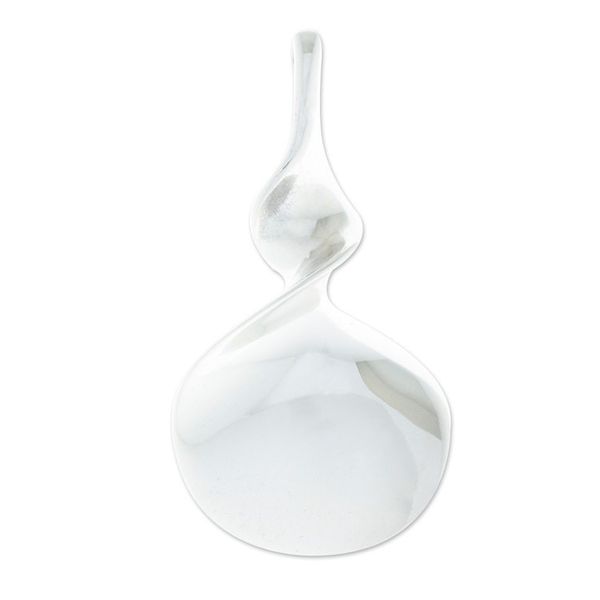 Alternate image for Curved Sterling Silver Pendant Smooth Sailing