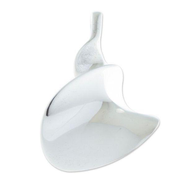 Alternate image for Curved Sterling Silver Pendant Smooth Sailing