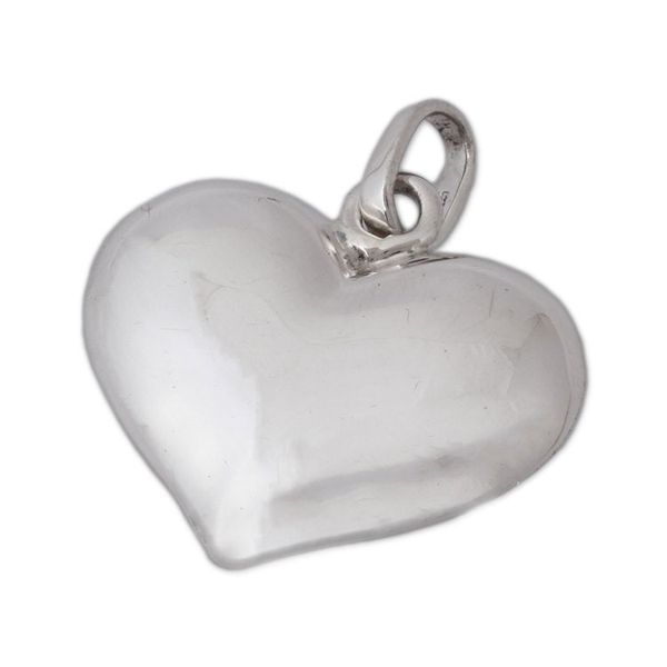 Alternate image for Heart-Shaped Sterling Silver Pendant from Mexico Heart and Purity