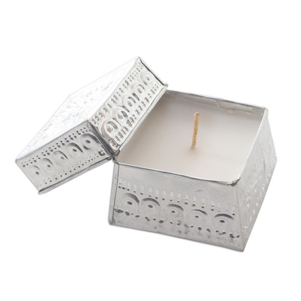 Alternate image for Handmade Aluminum Tinned Beeswax Candles Set of 3 Evening Glow