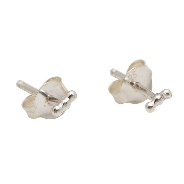 Alternate image for Small Sterling Silver Stud Earrings Spot