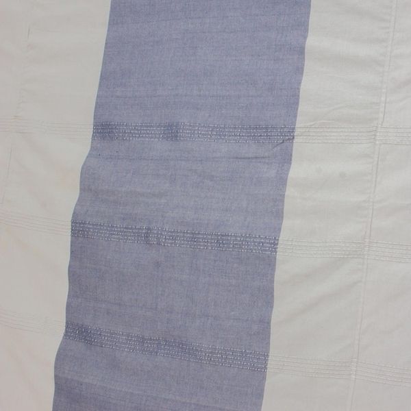 Alternate image for Guatemalan Cotton Duvet Cover in Cadet Blue and Pearl Grey Dreamy Cadet Blue