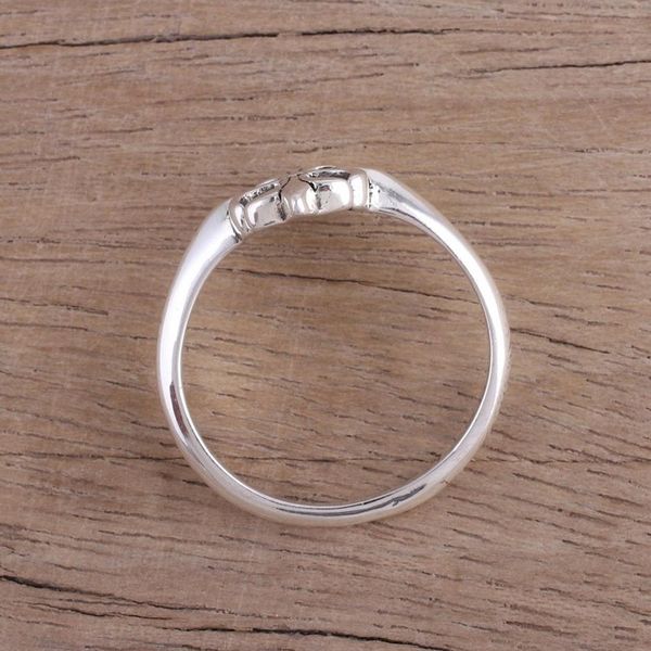 Alternate image for Handcrafted Sterling Silver Cross Cocktail Ring from India Indian Cross