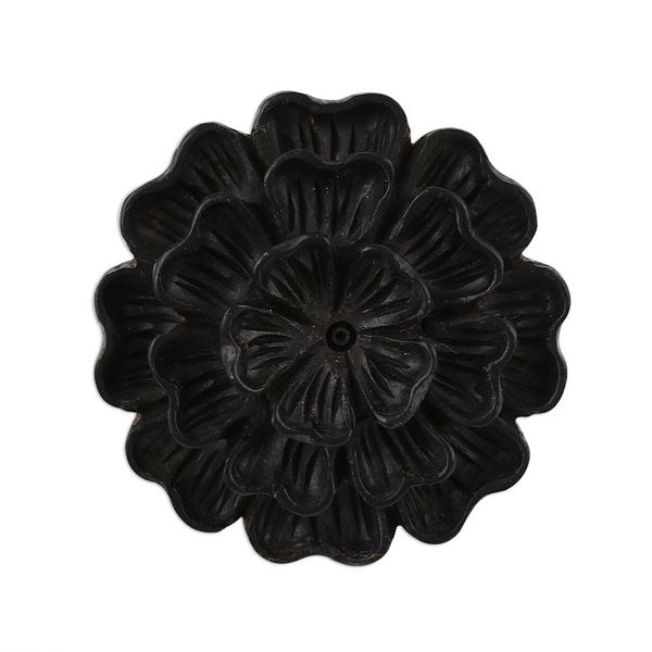 Alternate image for Hand-Carved Marigold Flower Wood Cocktail Ring from India Vibrant Marigold