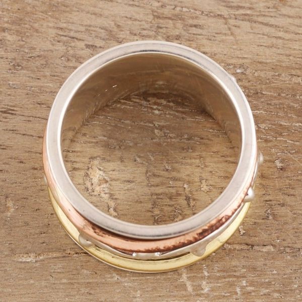 Alternate image for Sterling Silver Spinner Ring from India Delightful Union