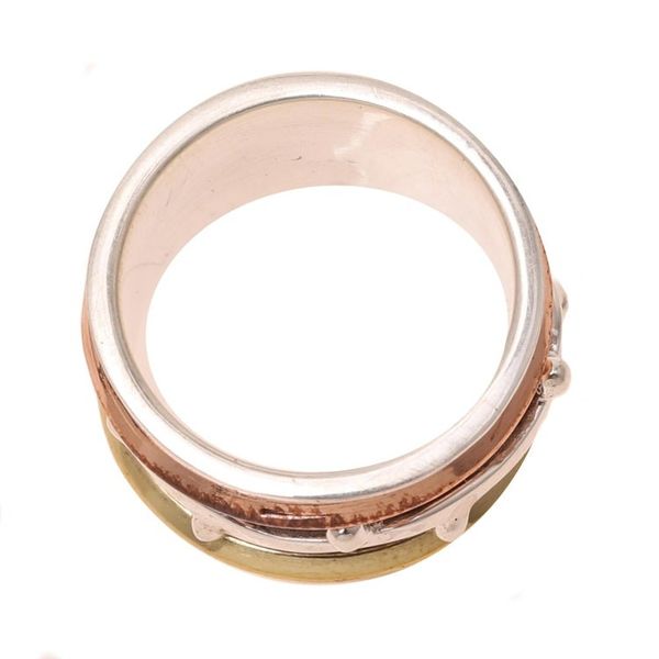 Alternate image for Sterling Silver Spinner Ring from India Delightful Union
