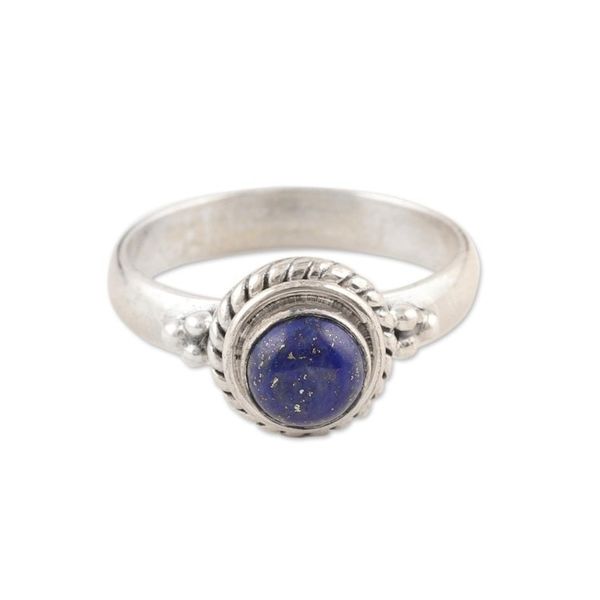 Alternate image for Hand Made Sterling Silver and Lapis Lazuli Ring Mystery