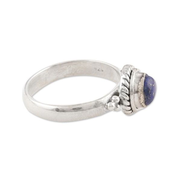 Alternate image for Hand Made Sterling Silver and Lapis Lazuli Ring Mystery