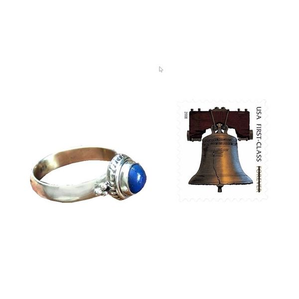 Alternate image for Hand Made Sterling Silver and Lapis Lazuli Ring Mystery