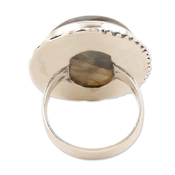 Alternate image for Sterling Silver and Labradorite Cocktail Ring Royal Reflections