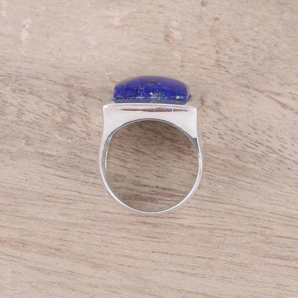 Alternate image for Modern Lapis Lazuli Ring Crafted in India Might