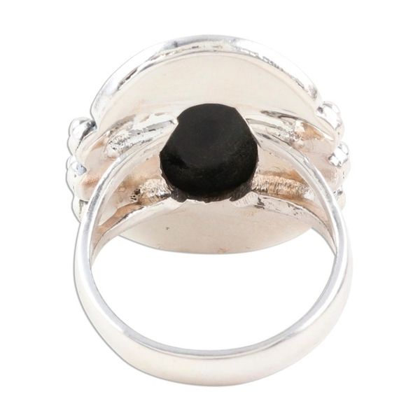 Alternate image for Black Onyx Cocktail Ring from India Intrinsic