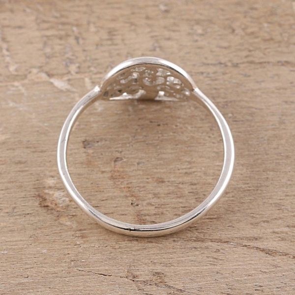 Alternate image for Tree-Themed Sterling Silver Band Ring from India Framed Tree
