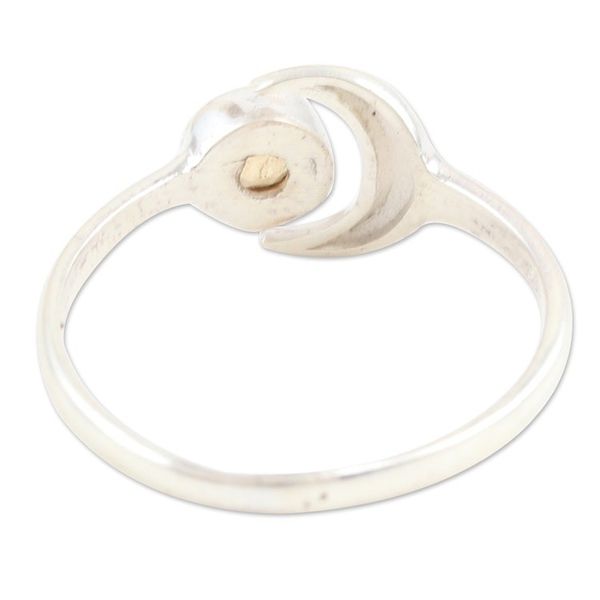 Alternate image for Sterling Silver Wrap Ring with Faceted Citrine Stone Warm Celestial Beauty