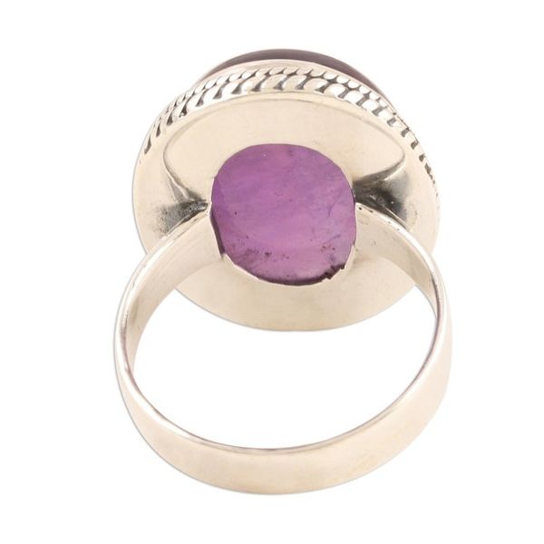 Alternate image for Oval Amethyst Cabochon Cocktail Ring Sweet Glory