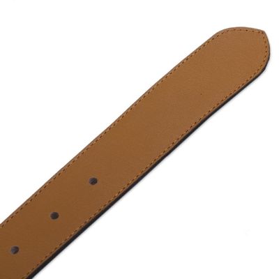 Alternate image for Camel Colored Leather and Wool Accent Belt Cusco Camel