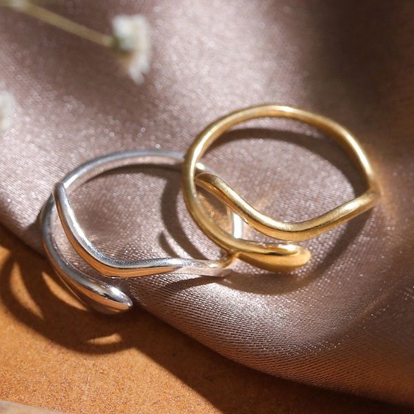 Alternate image for 22k Gold-Plated and Sterling Silver Wrap Rings Set of 2 Victory Nobility