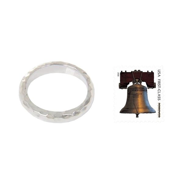 Alternate image for Handcrafted Balinese Sterling Silver Band Ring Silver Mosaic