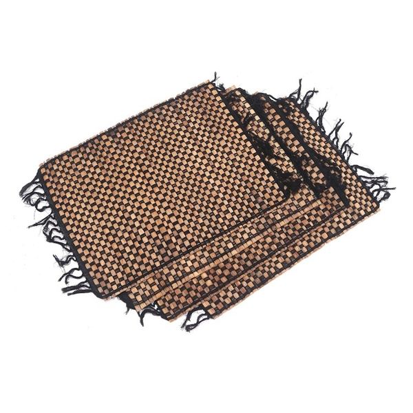 Alternate image for Woven Natural Fiber and Cotton Placemats Set of 4 Chess Set