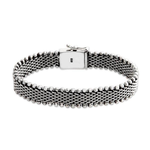 Alternate image for Mens Sterling Silver Chain Bracelet The Hero