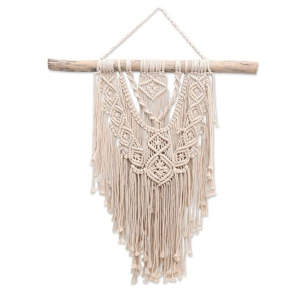 Alternate image for Balinese Cotton Macrame Wall Hanging Boho Splash