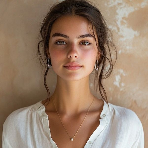 Alternate image for Garnet and Bone Heart-Shaped Dangle Earrings Love Grows Strong