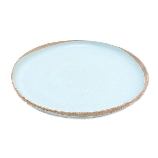 Alternate image for Artisan Crafted Round Ceramic Platter Blue Bounty