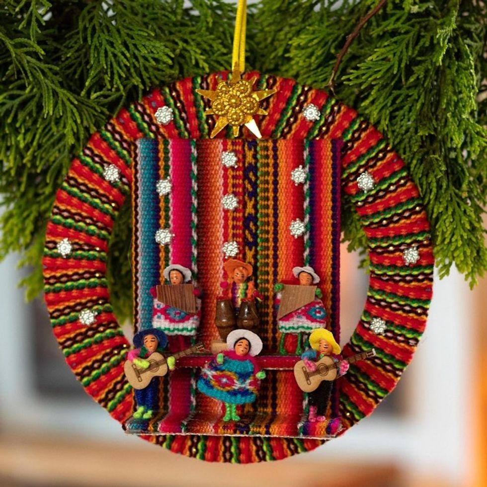 Andean Handmade Christmas Ornament 'Songs of Christmas'