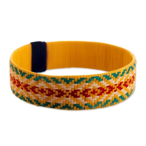 Alternate image for Colorful Handwoven Cuff Bracelet Wise Ways