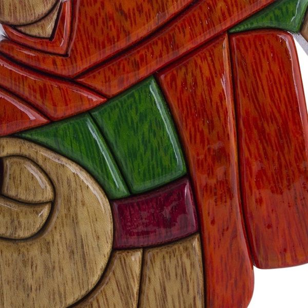 Alternate image for Hand Made Peruvian Wood Sculpture The Marinera Dance