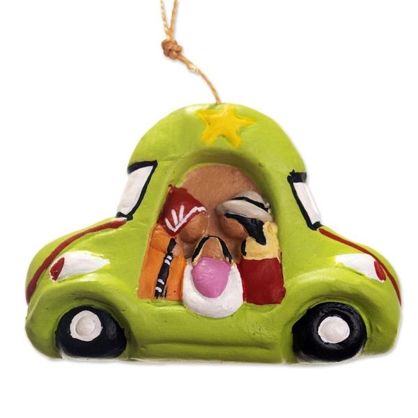 Alternate image for Car Theme Nativity Ornaments Set of 4 Traveling Nativity