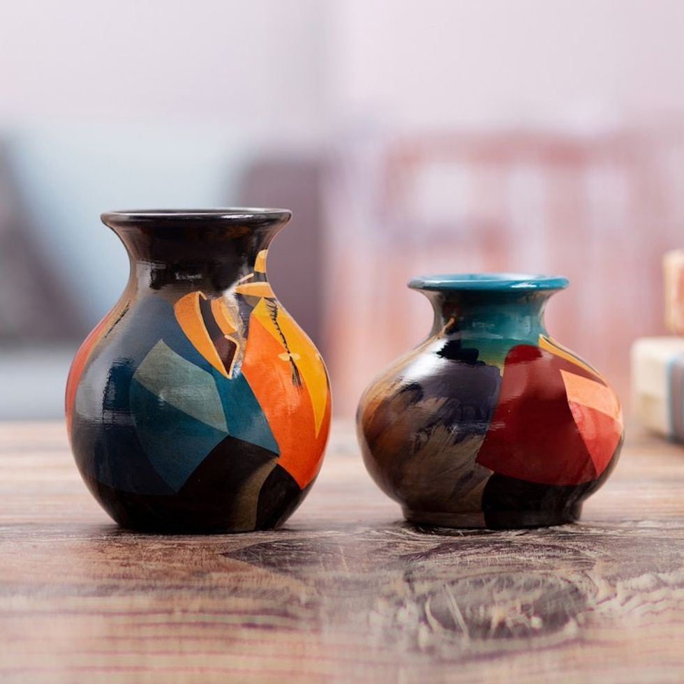 Ceramic vases Pair 'Rest Time'