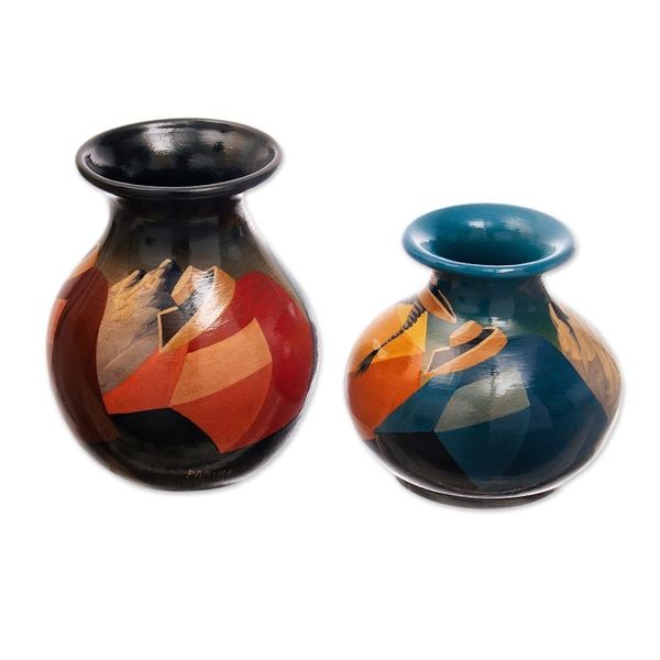 Alternate image for Ceramic vases Pair Rest Time
