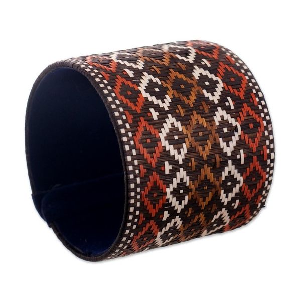 Alternate image for Artisan Crafted Wide Cuff Bracelet Dance of Gratitude