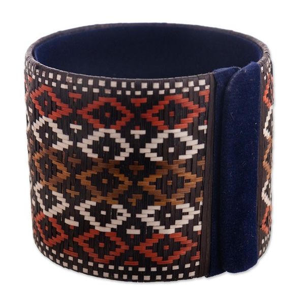 Alternate image for Artisan Crafted Wide Cuff Bracelet Dance of Gratitude
