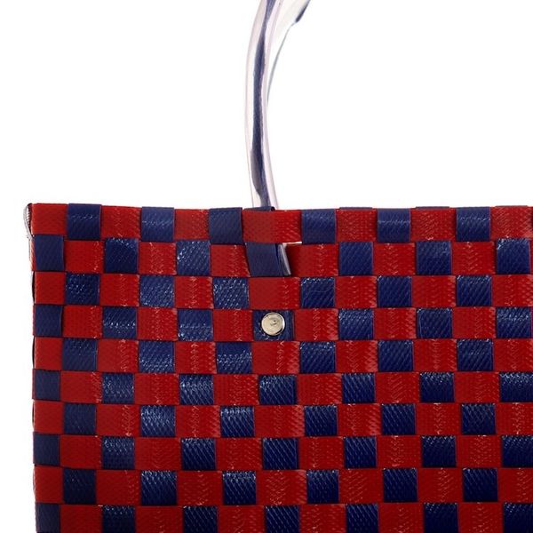 Alternate image for Red and Blue Recycled Tote Crafts Fair