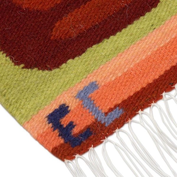 Alternate image for Parrot-Themed Wool Placemats from Peru Set of 4 Amazonian Parrots
