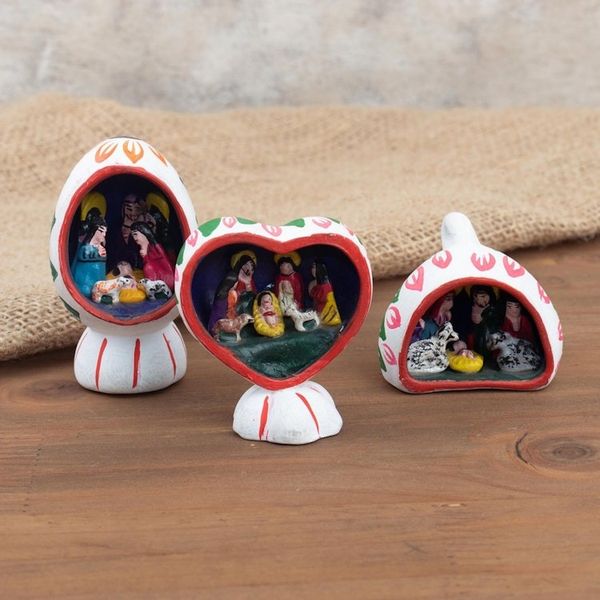 Alternate image for Small Nativity Sculptures Set of 3 Christmas Trio