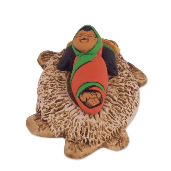 Alternate image for Andean Style Petite Ceramic Nativity Scene 7 Pieces Hope of the Andes