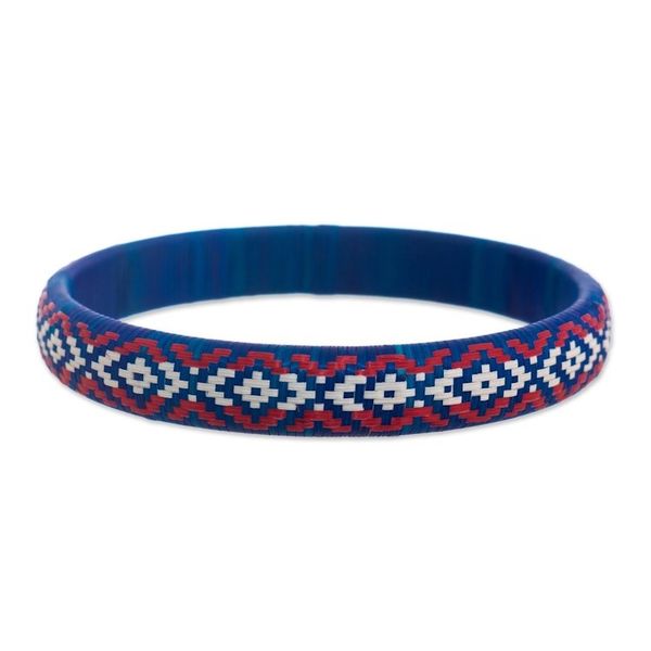 Alternate image for Handwoven Bangle Bracelet from Colombia Radiant Energy