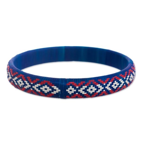Alternate image for Handwoven Bangle Bracelet from Colombia Radiant Energy