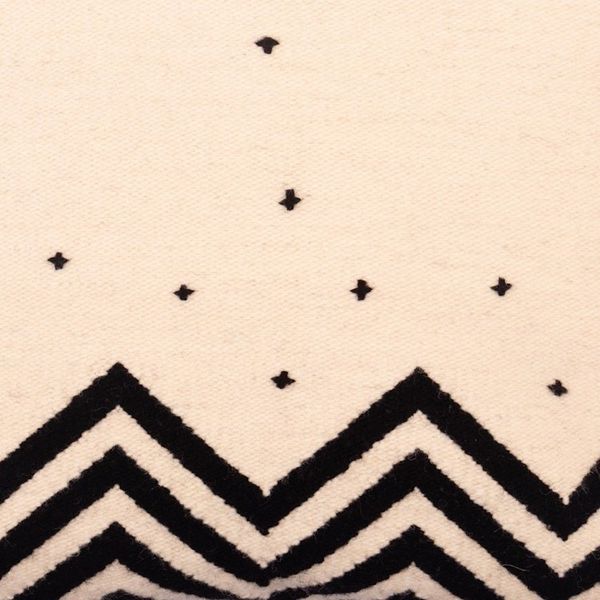 Alternate image for Black and Ivory Geometric and Dot Cushion Cover Peru Andes Minimalism