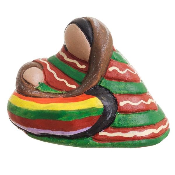 Alternate image for Handmade Petite Ceramic Peruvian Mother and Child Sculpture Andean Mother