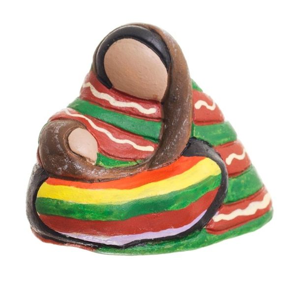 Alternate image for Handmade Petite Ceramic Peruvian Mother and Child Sculpture Andean Mother