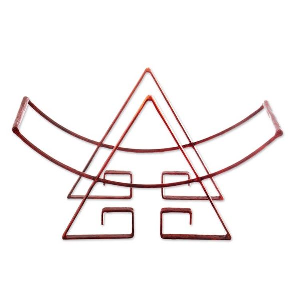 Alternate image for Steel wine bottle holder Inca Glyph