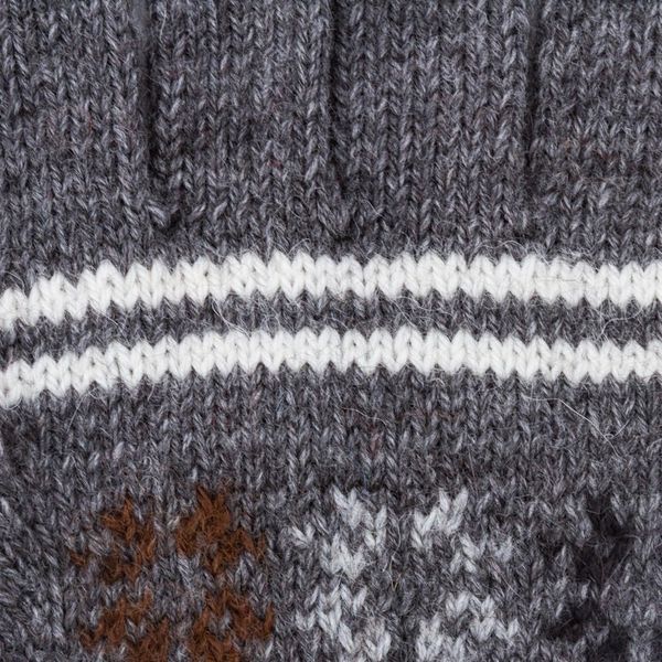 Alternate image for Alpaca Blend Gloves in Slate Grey and Ivory from Peru Slate Stars
