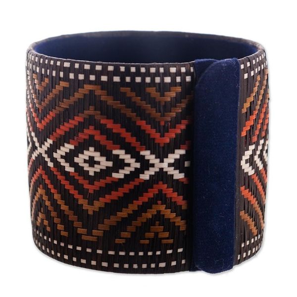 Alternate image for Handwoven Wide Cuff Bracelet Powerful Source