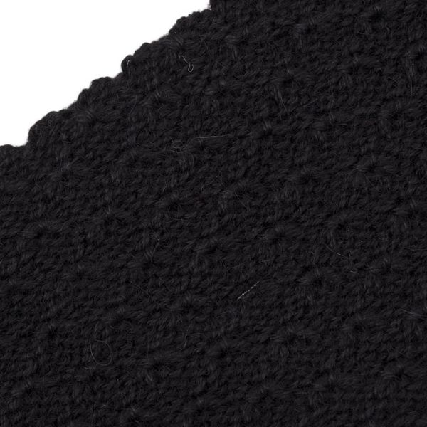 Alternate image for Wave Pattern 100 Baby Alpaca Headband in Black from Peru Passionate Waves in Black
