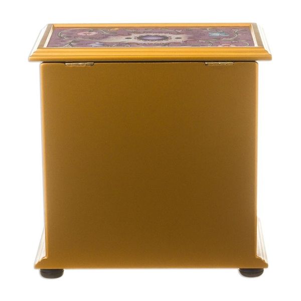 Alternate image for Small Hand Painted Glass Jewelry Chest Dawn Splendor